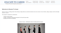 Desktop Screenshot of educatetocareer.org